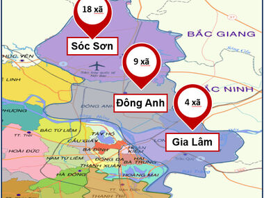 Phát triển mạng lưới phân phối nước sạch cho các xã thuộc huyện Sóc Sơn, Đông Anh, Gia Lâm