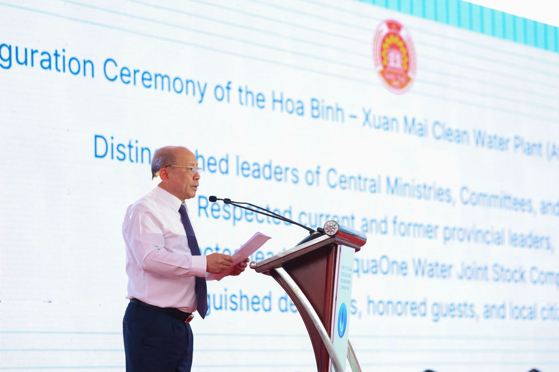 Khánh thành Nhà máy nước Hòa Bình – Xuân Mai: Lãnh đạo tỉnh Phú Thọ nhấn mạnh vai trò động lực phát triển kinh tế - xã hội
