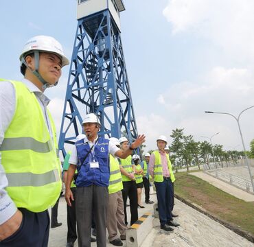 (05/10/2019) Đại biểu các Quận, Huyện thăm quan Nhà máy nước mặt sông Đuống