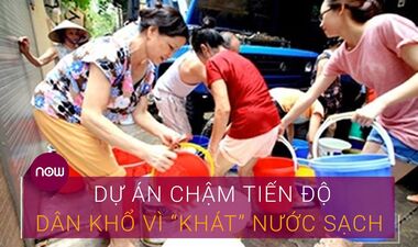 The project is behind schedule, the people of the capital suffer because of "thirst" for clean water | VTC Now