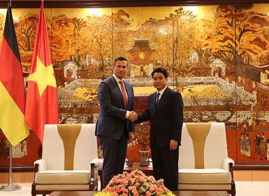 (Theo An ninh Thủ đô) Hà Nội mong muốn được hợp tác, chuyển giao khoa học công nghệ tiên tiến nhất của Đức