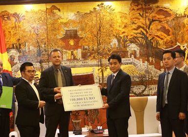 (Theo Tin nhanh chứng khoán) Hà Nội được tài trợ 100.000 EURO hỗ trợ nâng cấp chất lượng nước sinh hoạt