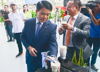 (Theo Kinh tế & Đô thị) Khánh thành giai đoạn 1 Nhà máy nước mặt sông Đuống