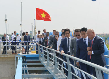 (Theo VTV.vn) 1/3 dân số Hà Nội sẽ được cung cấp nước sạch tiêu chuẩn châu Âu