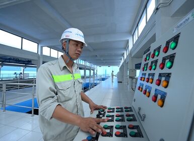 (Theo Hanoi.qdnd.vn) Người dân sắp được dùng nước sạch của Nhà máy nước mặt sông Đuống