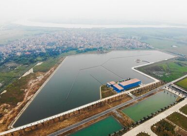 (Theo Dantri.com) Cận cảnh nhà máy nước trị giá 5.000 tỷ đồng, quy mô lớn nhất miền Bắc